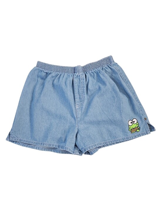 Sanrio Pants - Sanrio Keroppi Light Wash Women's Denim Shorts Size Large 100% Cotton